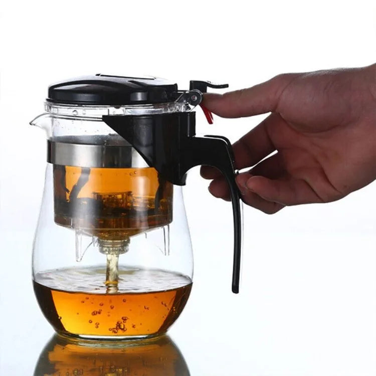 1200ml Glass Tea Maker with Removable Infuser – Heat-Resistant Teapot for Loose Leaf Tea, Herbal Tea & Blooming Tea