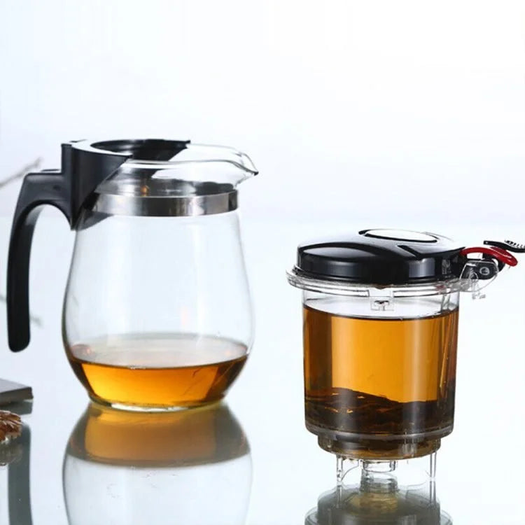 1200ml Glass Tea Maker with Removable Infuser – Heat-Resistant Teapot for Loose Leaf Tea, Herbal Tea & Blooming Tea
