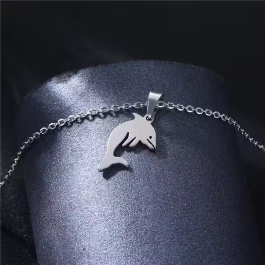 Shark Pendant Unisex Stainless Steel Necklace(EGN179)