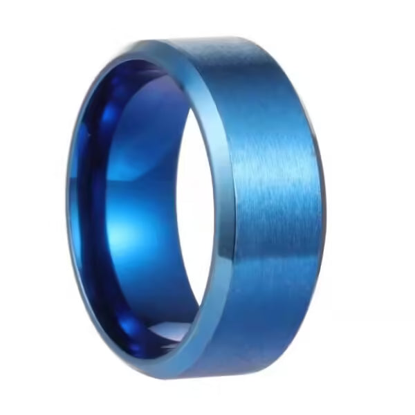 Simple 8mm Stainless Unisex Ring (EGR005)