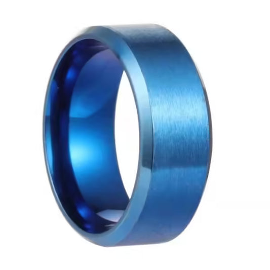 Simple 8mm Stainless Unisex Ring (EGR005)