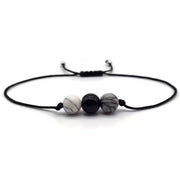 Bracelet Shamballa ajustable à perles simples pour femme (EGBT386)