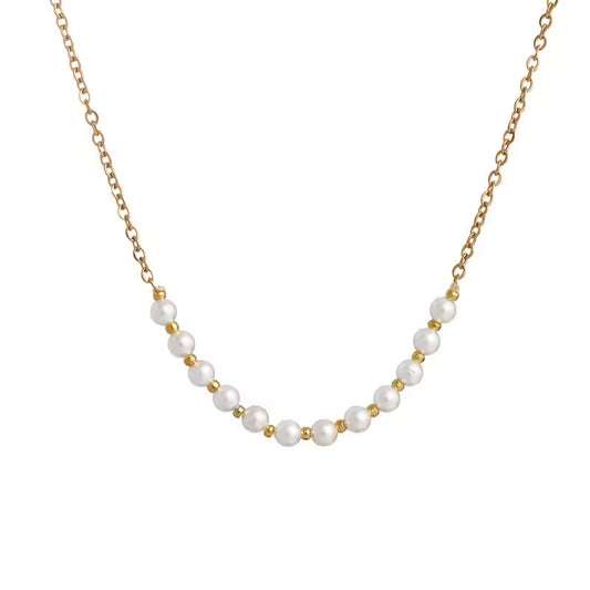 قلادة نسائية بسيطة بسلسلة وصل (EGN210)