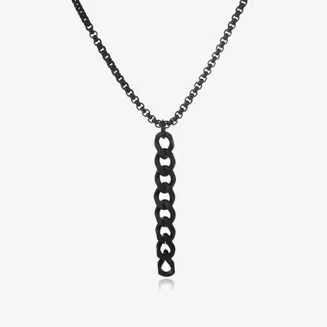 Simple Chain Pendant Men Necklace (EGN222)