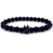 Simple Crown Matt Beads Bracelet (EGBT004)