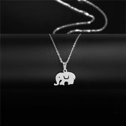 Simple Elephant Pendant Necklace(EGN173)