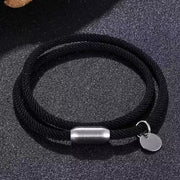Bracelet simple à fermoir magnétique en argent (EGBT076) 