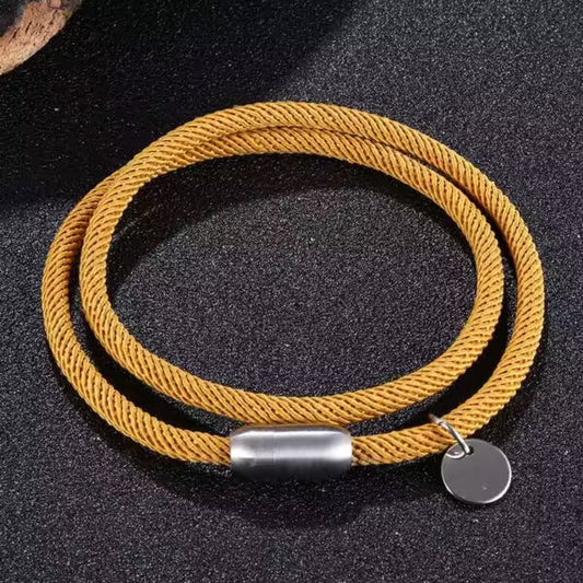 Bracelet simple à fermoir magnétique en argent (EGBT076) 