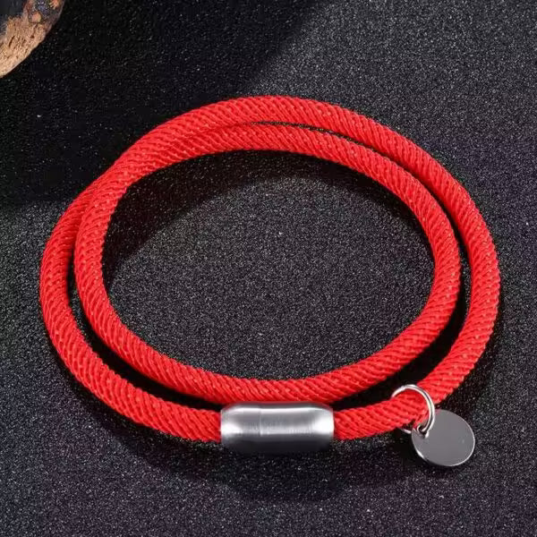 Bracelet simple à fermoir magnétique en argent (EGBT076) 