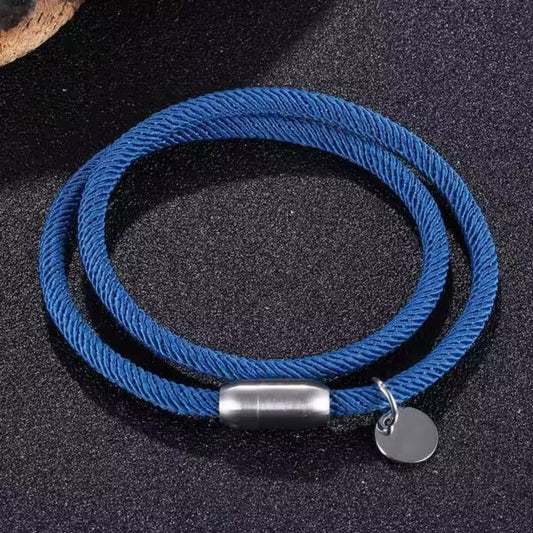 Bracelet simple à fermoir magnétique en argent (EGBT076) 