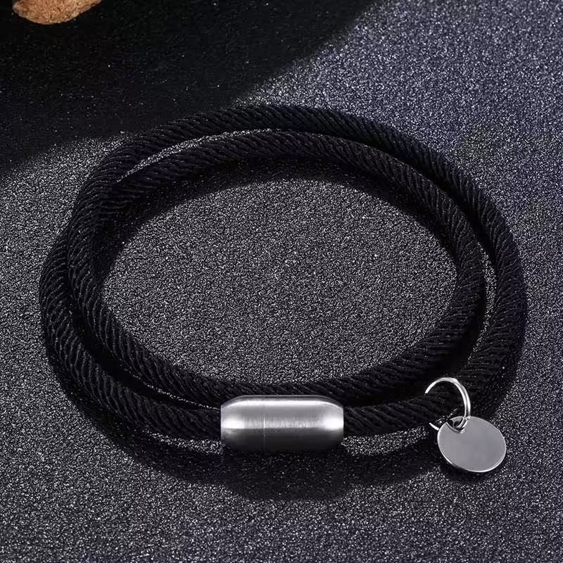 Bracelet simple à fermoir magnétique en argent (EGBT076) 