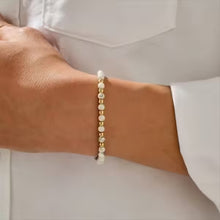 Bracelet homme simple et classique en perles de pierre (EGBT025)