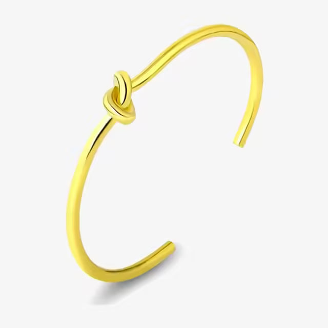 Simple Nail Knot Cuff Women Bangle (EGBT323)