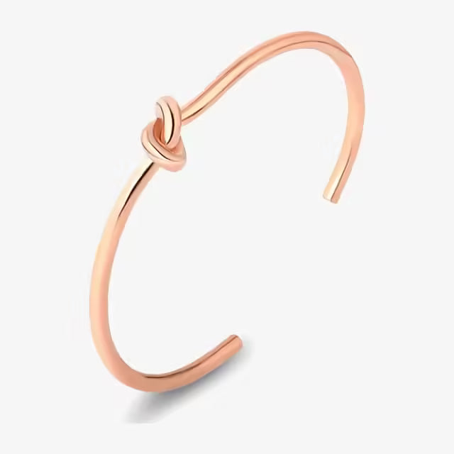 Simple Nail Knot Cuff Women Bangle (EGBT323)