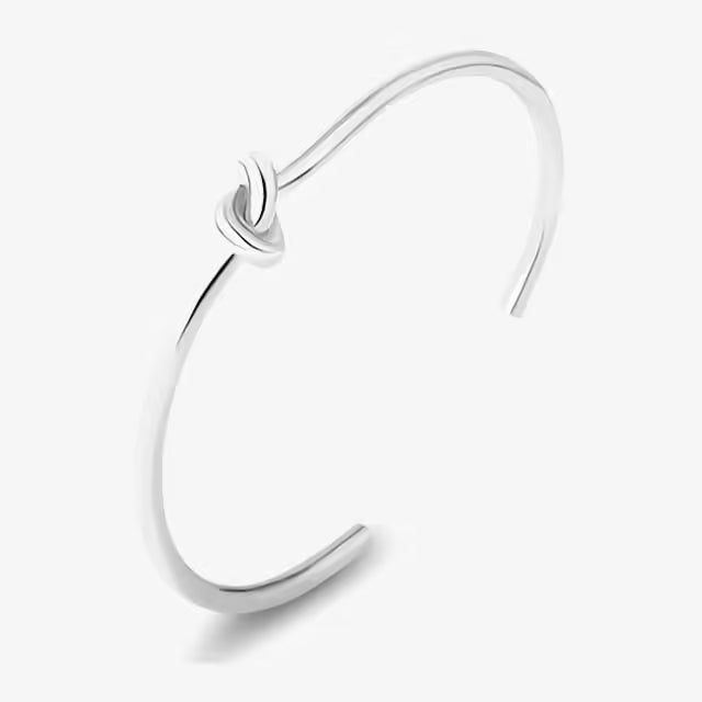 Simple Nail Knot Cuff Women Bangle (EGBT323)