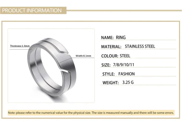 simple stainless steel unisex ring egr010 gallery img 13