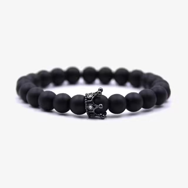 Bracelet à perles à couronne unique (EGBT123) 