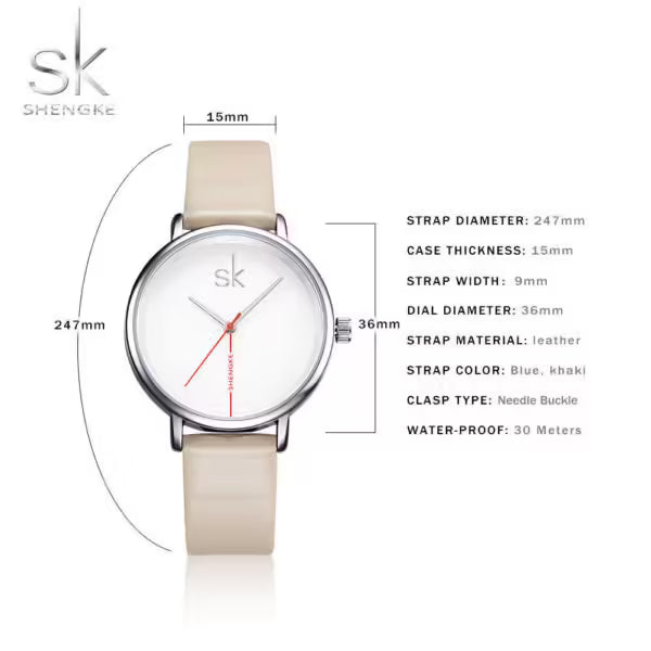 Montre SK Classy en cuir (SK0050)