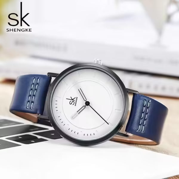 Montre en cuir pour couple SK (SK8041)
