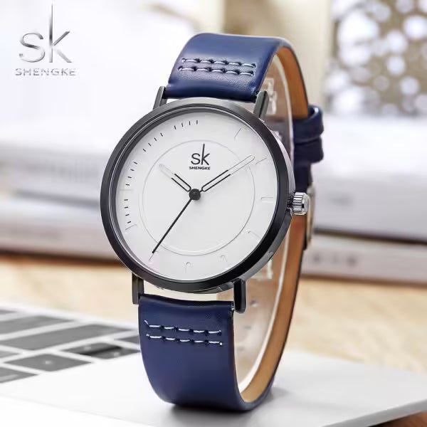 Montre en cuir pour couple SK (SK8041)