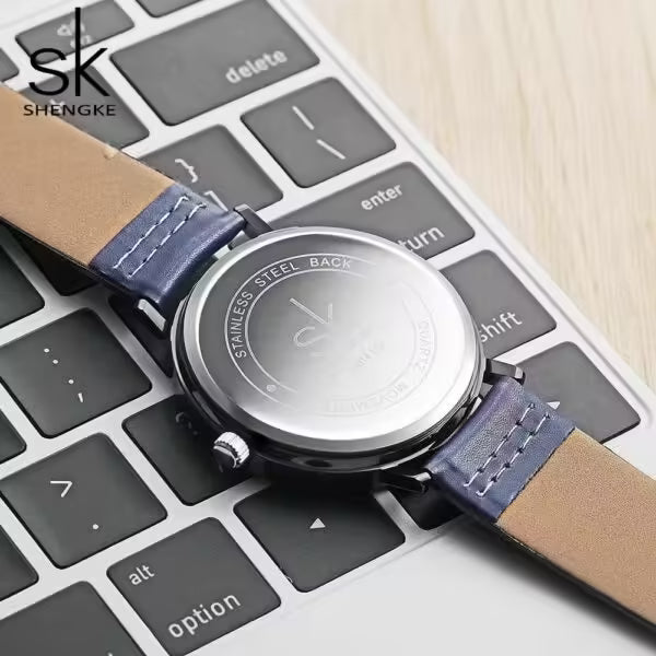 Montre en cuir pour couple SK (SK8041)