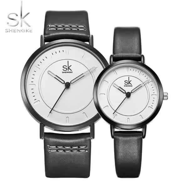 ساعة SK Couple المصنوعة من الجلد (SK8041)