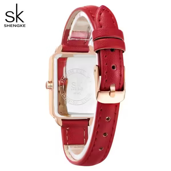 SK Leather & Stainless Steel Women Watch (K0147)