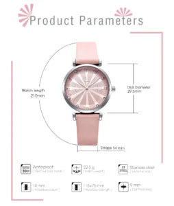 ساعة SK الجلدية النسائية (K0099)