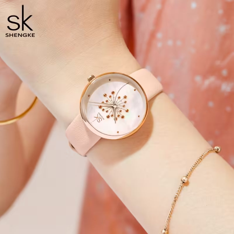 ساعة SK الجلدية النسائية (K0113)