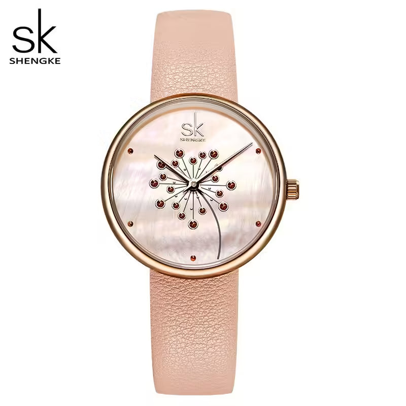 SK Leather Women Watch (K0113)
