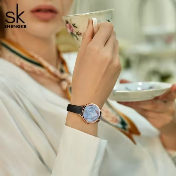 ساعة SK الجلدية النسائية (K0117)