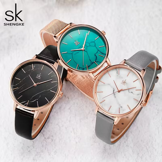 ساعة SK الجلدية النسائية (K0137)