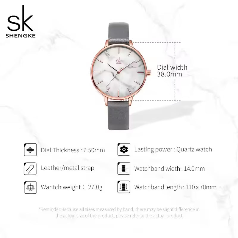 Montre femme SK en cuir (K0137)