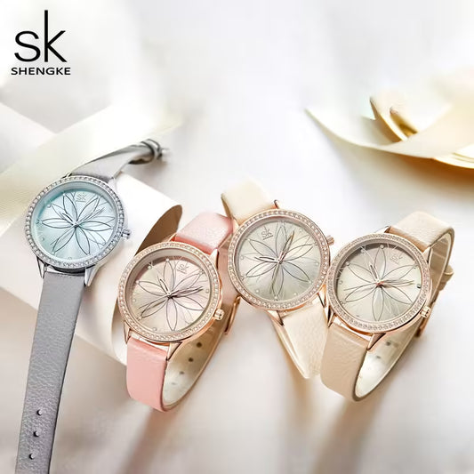 SK Leather Women Watch (K0146)