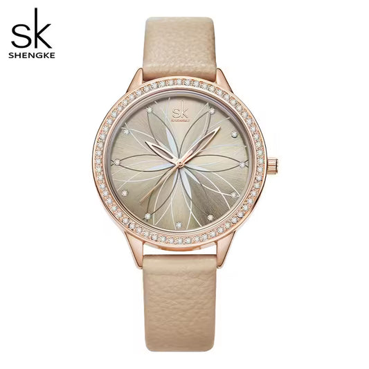 SK Leather Women Watch (K0146)