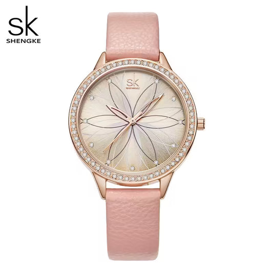 SK Leather Women Watch (K0146)