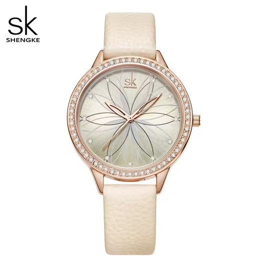 SK Leather Women Watch (K0146)