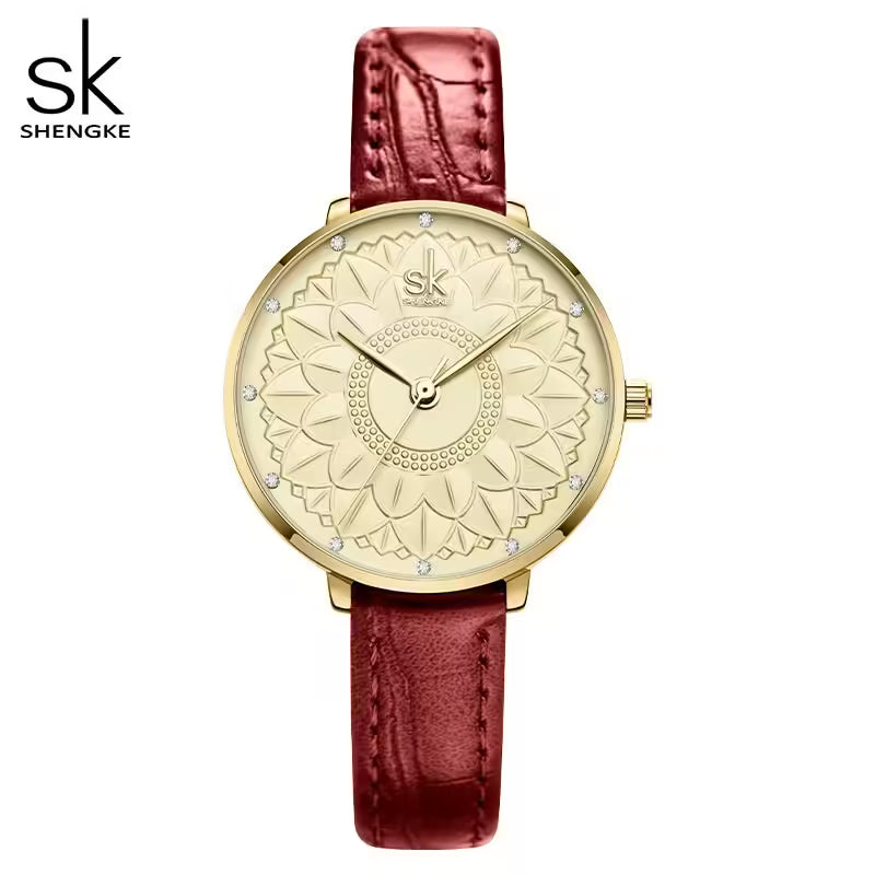 SK Leather Women Watch (K0149)