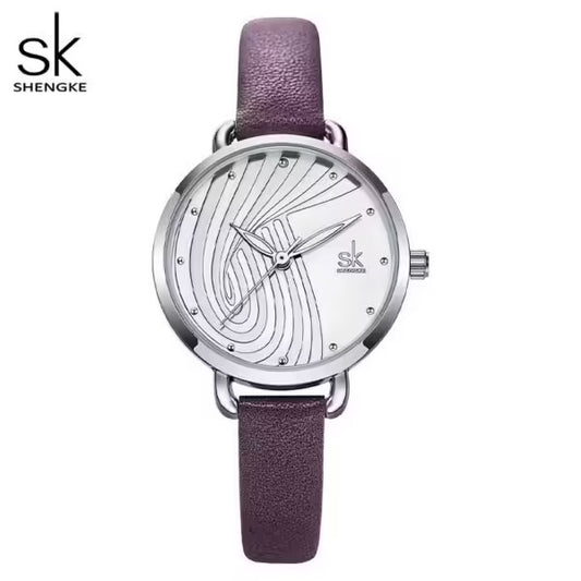 ساعة SK الجلدية النسائية (K0153)