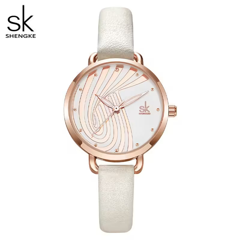 ساعة SK الجلدية النسائية (K0153)