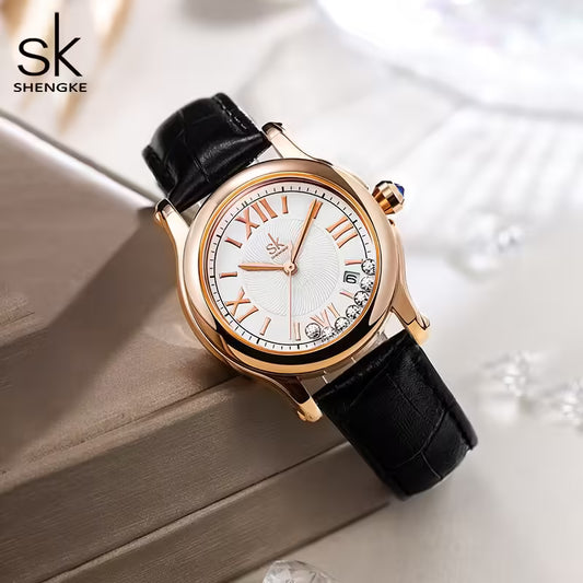 SK Leather Women Watch (K0164)