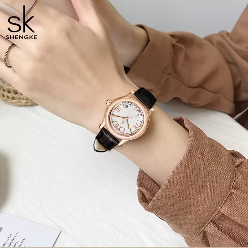 ساعة SK الجلدية النسائية (K0164)