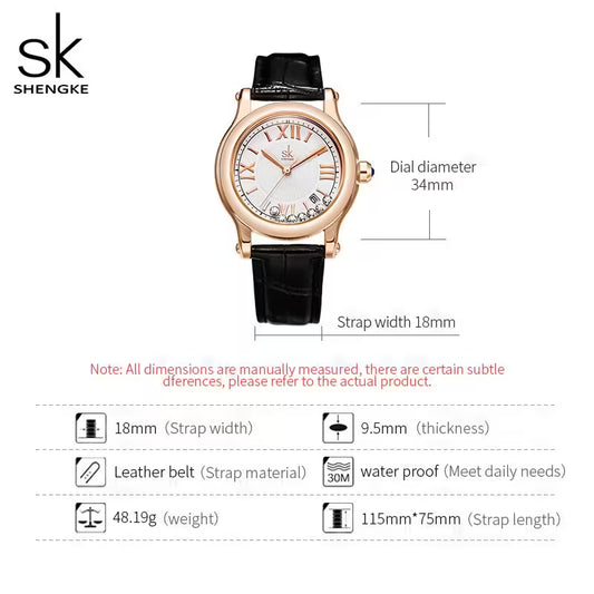 SK Leather Women Watch (K0164)