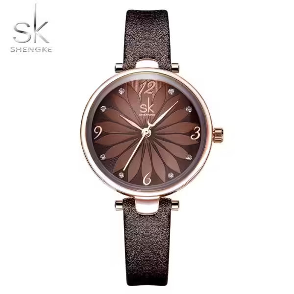 SK Leather Women Watch (K8047)