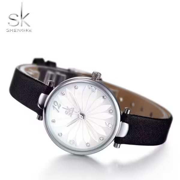 SK Leather Women Watch (K8047)