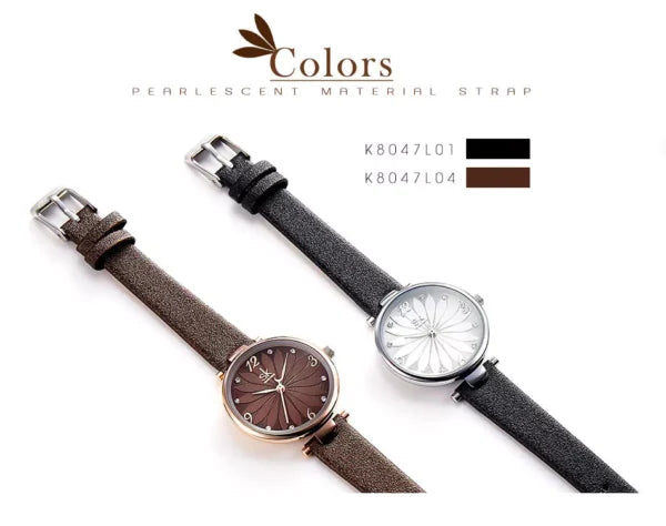 SK Leather Women Watch (K8047)