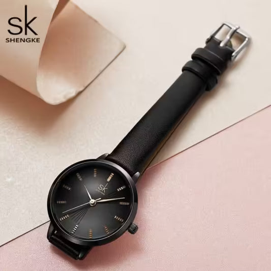 SK Leather Women Watch (K9017)
