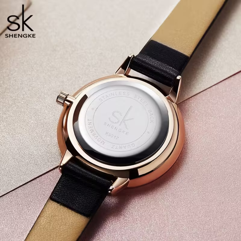 SK Leather Women Watch (K9017)
