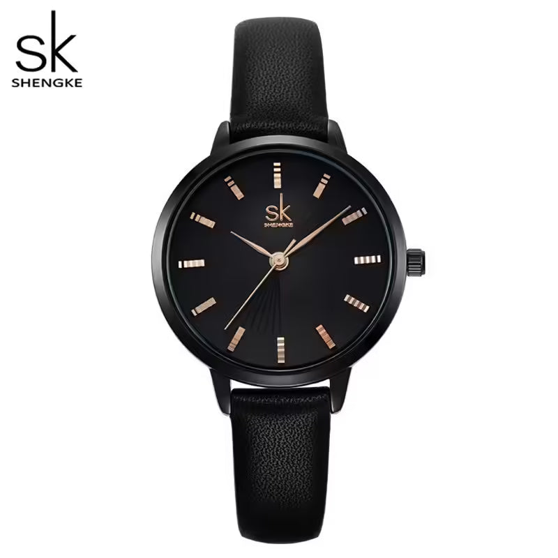 SK Leather Women Watch (K9017)