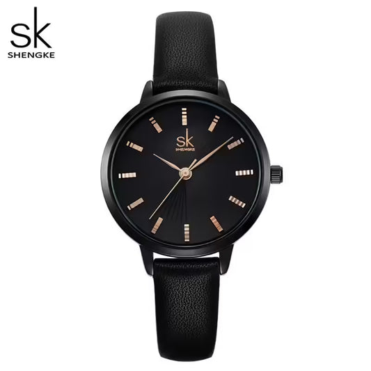 SK Leather Women Watch (K9017)